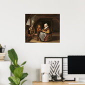 Sprichwort Grace - Frans van Mieris Kunstgewerbe Poster (Heimbüro)
