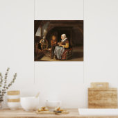 Sprichwort Grace - Frans van Mieris Kunstgewerbe Poster (Küche)