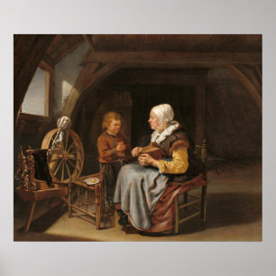 Sprichwort Grace - Frans van Mieris Kunstgewerbe Poster