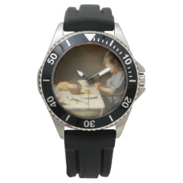 Sprichwort Grace (Junge, der am Tisch betet) Armbanduhr