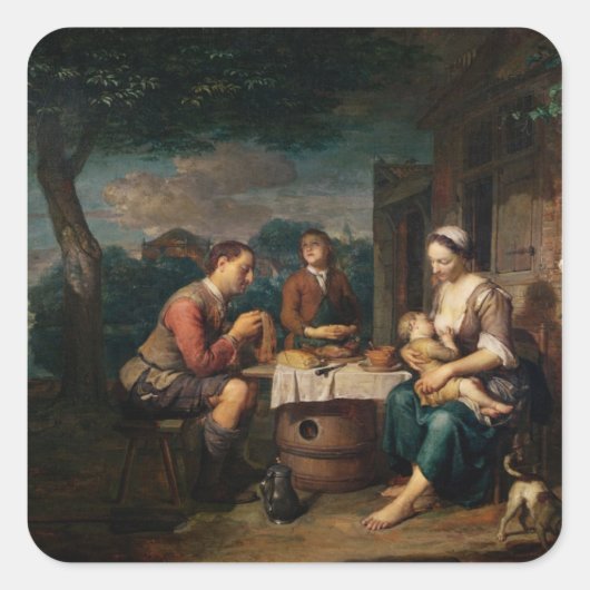 Sprichwort Grace Quadratischer Aufkleber (Vorderseite)