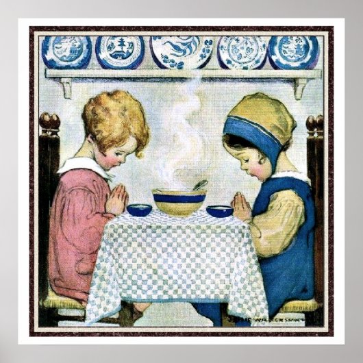 Sprichwort Grace von Jessie Willcox Smith Poster (Vorne)