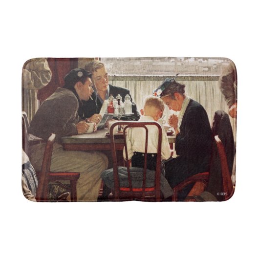 Sprichwort Grace von Norman Rockwell Badematte (Vorderseite)