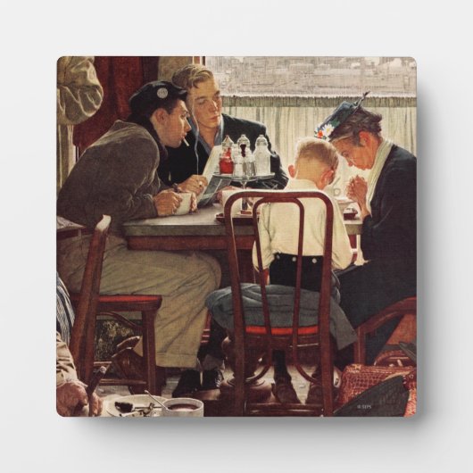 Sprichwort Grace von Norman Rockwell Fotoplatte (Vorderseite)