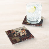 Sprichwort Grace von Norman Rockwell Glasuntersetzer (Schrägansicht)