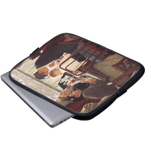 Sprichwort Grace von Norman Rockwell Laptopschutzhülle (Vorne Knopf)