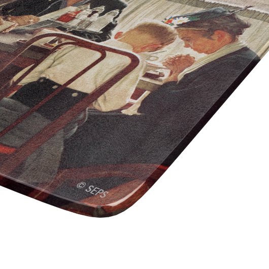Sprichwort Grace von Norman Rockwell Schneidebrett (Ecke)