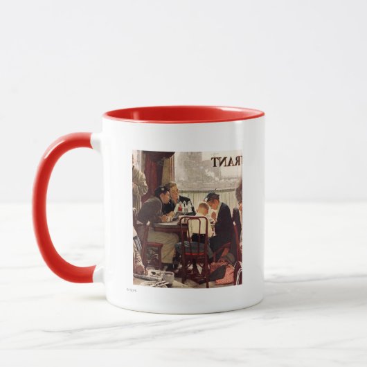 Sprichwort Grace von Norman Rockwell Tasse (Links)