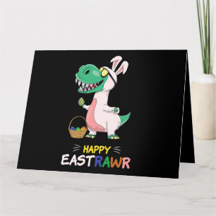 Sprichwort Greetings Dinosaur Bunny Egg Happy Oast Karte