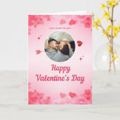 Sprichwort Happy Valentine's Day Pink Foldable Karte (Gelbe Blume)