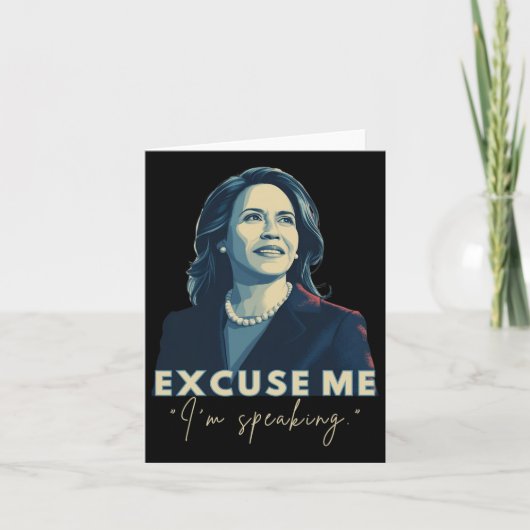 Sprichwort Harris 2024 Kamala Harris für Präsident Karte (Vorderseite)