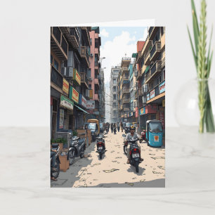 Sprichwort Hello aus Indien Karte