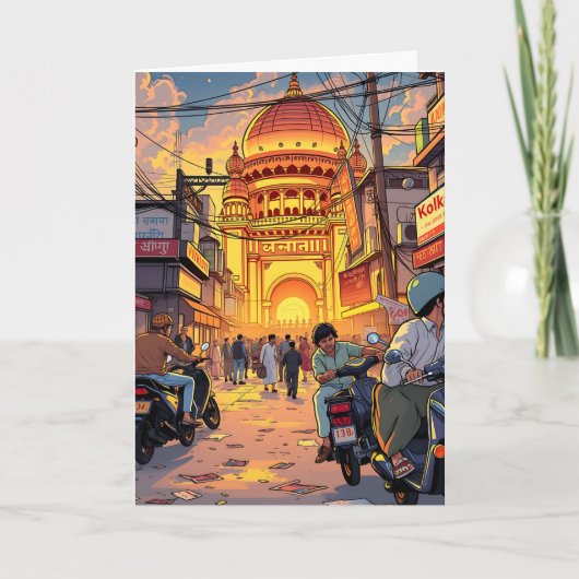 Sprichwort Hello aus Indien | Kolkata Karte (Vorderseite)