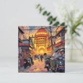 Sprichwort Hello aus Indien | Kolkata Karte (Stehend Vorderseite)