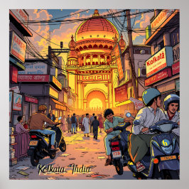 Sprichwort Hello aus Indien | Kolkata Poster