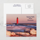 Sprichwort Hello FromWisconsin Postkarte (Vorne/Hinten)