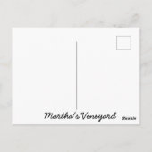 Sprichwort HI von Martha's Vineyard Beach Post Car Postkarte (Rückseite)