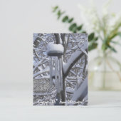 Sprichwort Hi von Wisconsin Snowy Chimes Postkarte (Stehend Vorderseite)