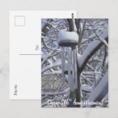 Sprichwort Hi von Wisconsin Snowy Chimes Postkarte (Vorne/Hinten)