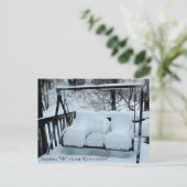 Sprichwort Hi von Wisconsin Snowy Day Postkarte (Stehend Vorderseite)