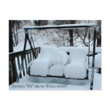 Sprichwort Hi von Wisconsin Snowy Day