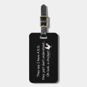 SPRICHWORT "Hühnerfleisch" Gepäckanhänger (Vorderseite vertikal)