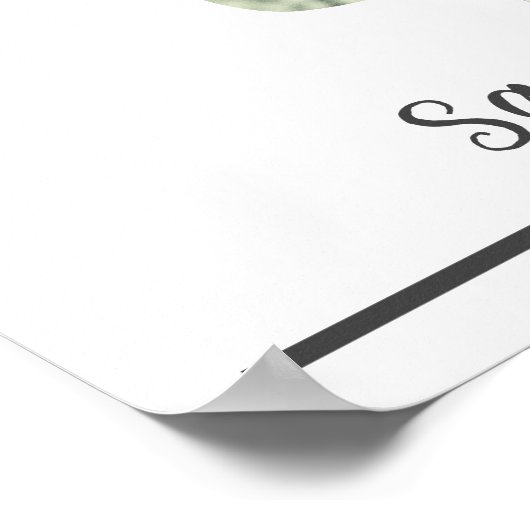 Sprichwort Ja, Braut und Bräutigam, maßgeschneider Poster (Ecke)