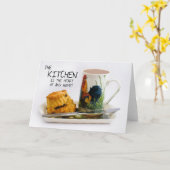 Sprichwort-Karte mit Nachmittagstee Karte (Gelbe Blume)