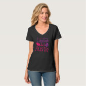 Sprichwort Lipstick und Stress T-Shirt (Vorderseite Vollansicht)