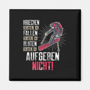 Sprichwort Mens Skier Biathlon Skilanglauf Schlemm Magnet