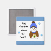 Sprichwort mit heißer Schokolade Magnet (Vorderseite/Rückseite)