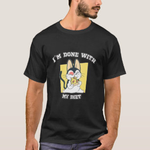 Sprichwort mit meiner Diät Süßkarton mit Pizza gem T-Shirt