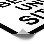 Sprichwort-Plakatwerbung für das Vertrauen Poster (Ecke)