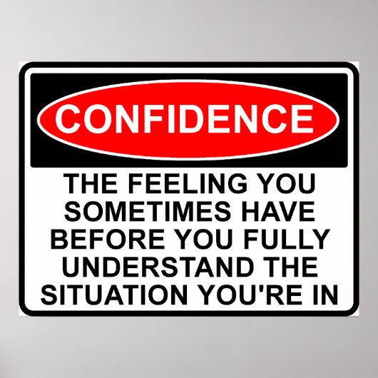 Sprichwort-Plakatwerbung für das Vertrauen Poster (Vorne)