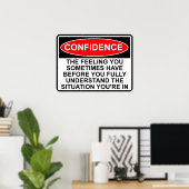 Sprichwort-Plakatwerbung für das Vertrauen Poster (Heimbüro)