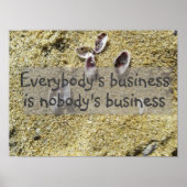 Sprichwort-Poster für alle Poster (Vorne)