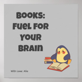 Sprichwort-Poster zum Lesen von Büchern Poster