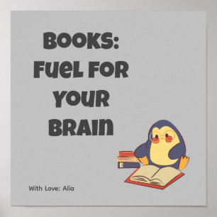 Sprichwort-Poster zum Lesen von Büchern Poster