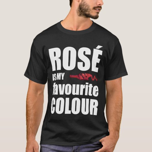 Sprichwort Rosé T-Shirt (Vorderseite)