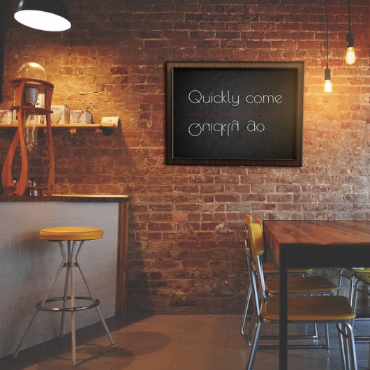 Sprichwort schnell gehen Poster