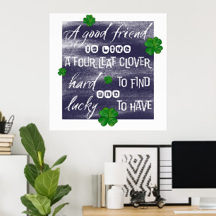 Sprichwort über Freundschaft-Freundschaft Sprichwo Poster