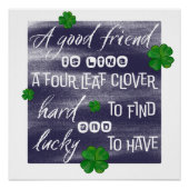 Sprichwort über Freundschaft-Friendship proverb Poster (Vorderseite)