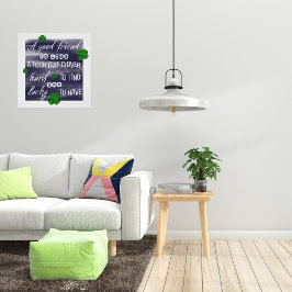Sprichwort über Freundschaft-Friendship proverb Poster