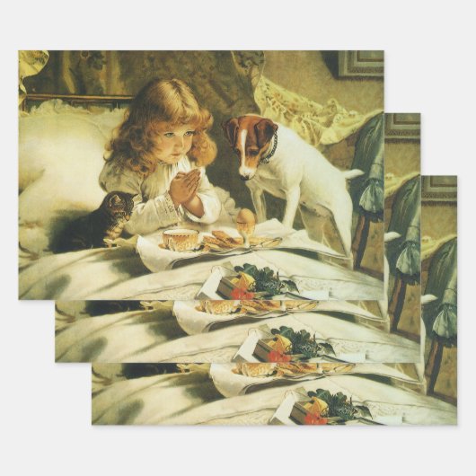 Sprichwort Unsere Gebete, Suspense Charles Burton  Geschenkpapier Set (Set)