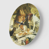 Sprichwort Unsere Gebete, Suspense Charles Burton  Große Wanduhr (Winkel)