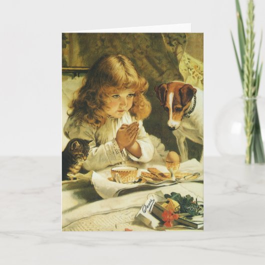 Sprichwort Unsere Gebete, Suspense Charles Burton  Karte (Vorderseite)