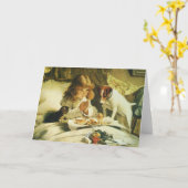 Sprichwort Unsere Gebete, Suspense Charles Burton  Karte (Gelbe Blume)