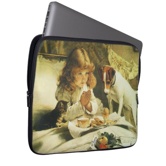 Sprichwort Unsere Gebete, Suspense Charles Burton Laptopschutzhülle (Vorne Rechts)