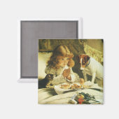 Sprichwort Unsere Gebete, Suspense Charles Burton  Magnet (Vorderseite/Rückseite)