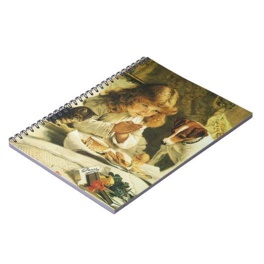 Sprichwort Unsere Gebete, Suspense Charles Burton Notizblock (Linke Seite)